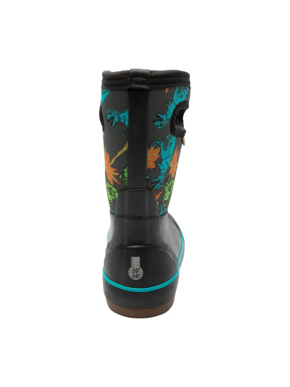 Over The Knee Rain Boots 'BOGS' Kids' Classic II Dino Dodo Insulated WP Rainboots - Black Multi