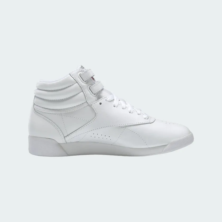 Reebok Women's Freestyle Hi Shoes 2431 White | Iconic High-Top Trainers Business Casual Shoes In Winter