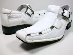 Cowboy Boots And Spurs Boys Conal Sandals Dress Loafers Shoes K-61011 White-17