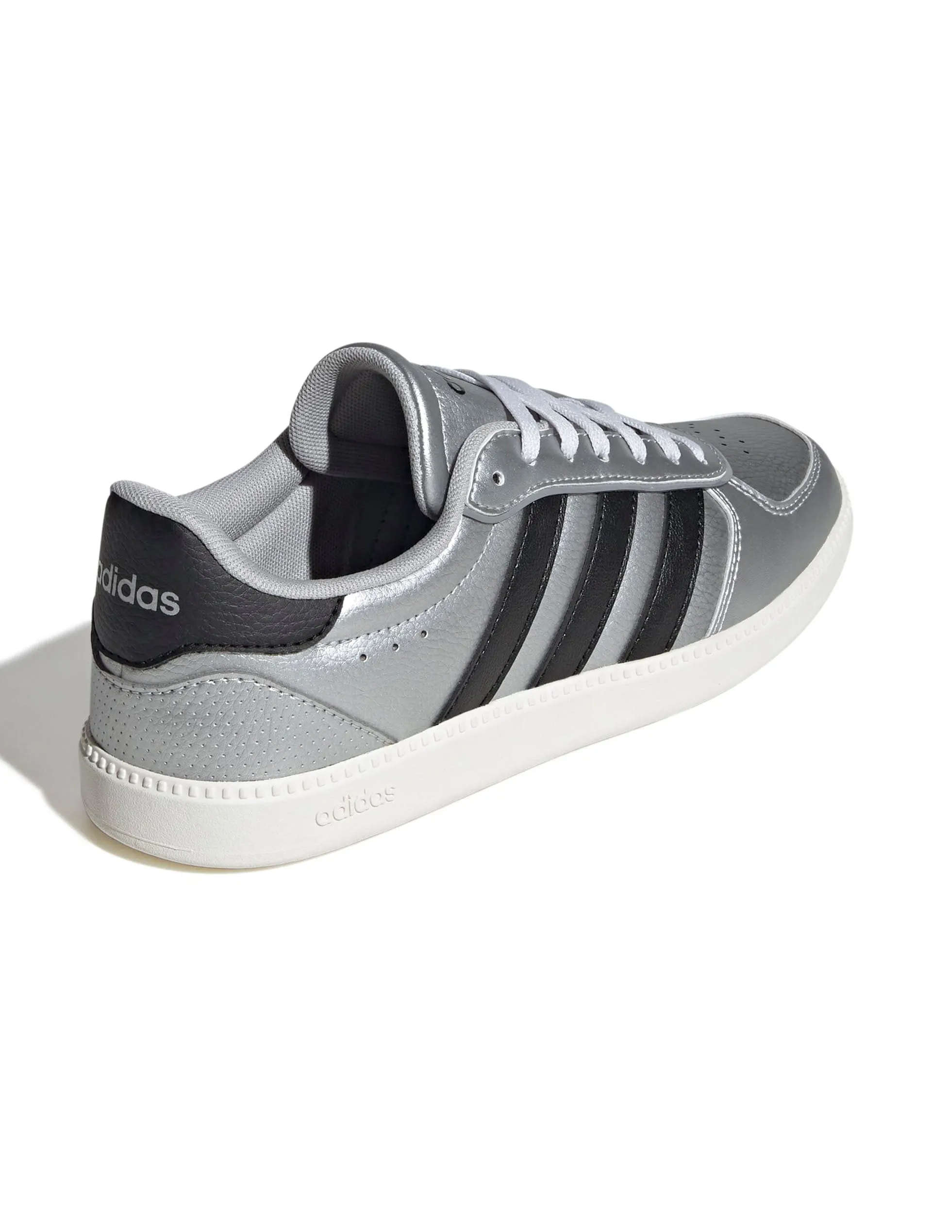 Adidas Brussels Shoes Breaknet Sleek Shoes - Matte Silver/Core Black/Off White