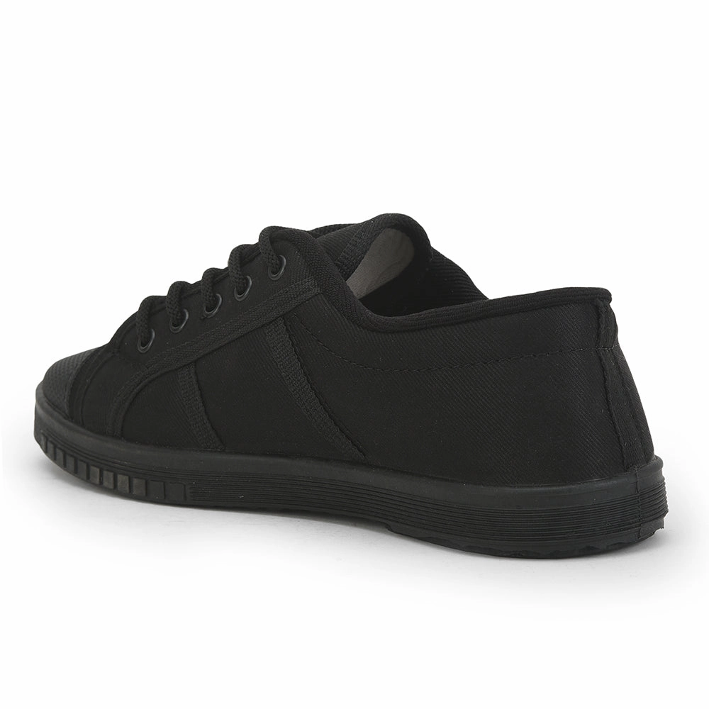 Prefect Black Lacing PT School Shoes For Kids TENNIS-E By Liberty Tennis Shoes That Light Up