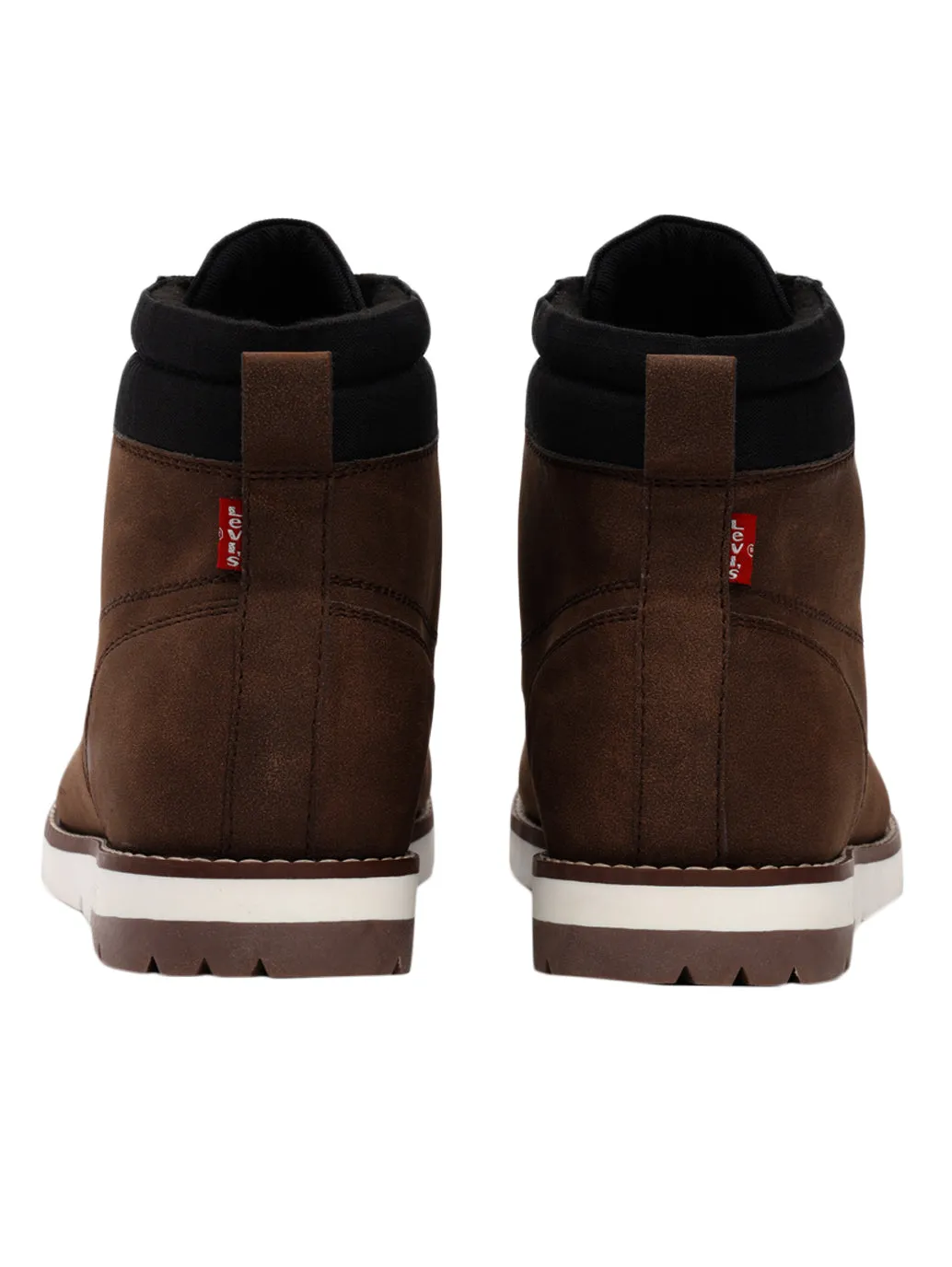 Narrow Calf Knee High Boots Men's Brown Solid Boots