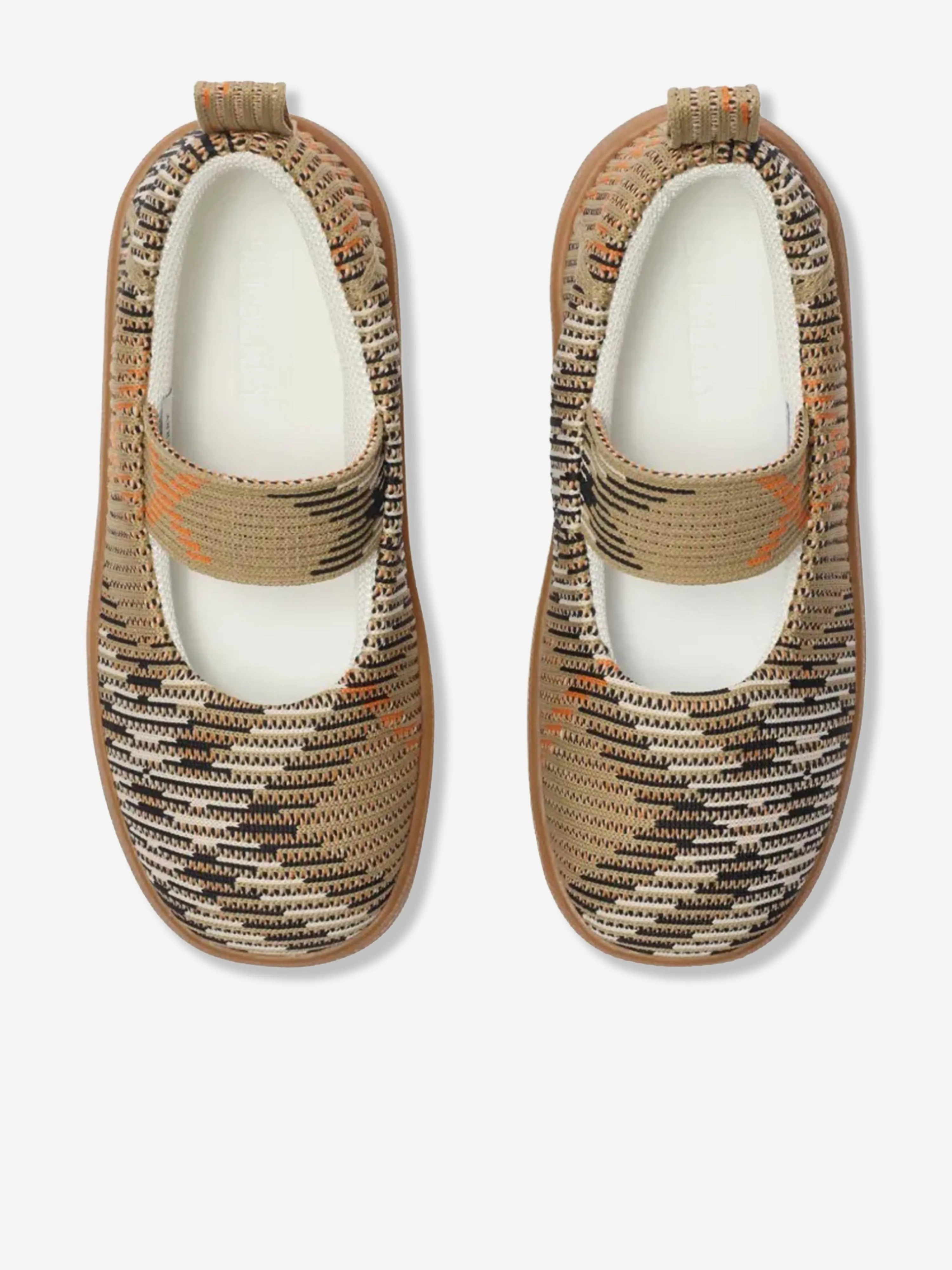 Burberry Girls Check Sutton Pumps in Beige Best Marathon Training Shoes