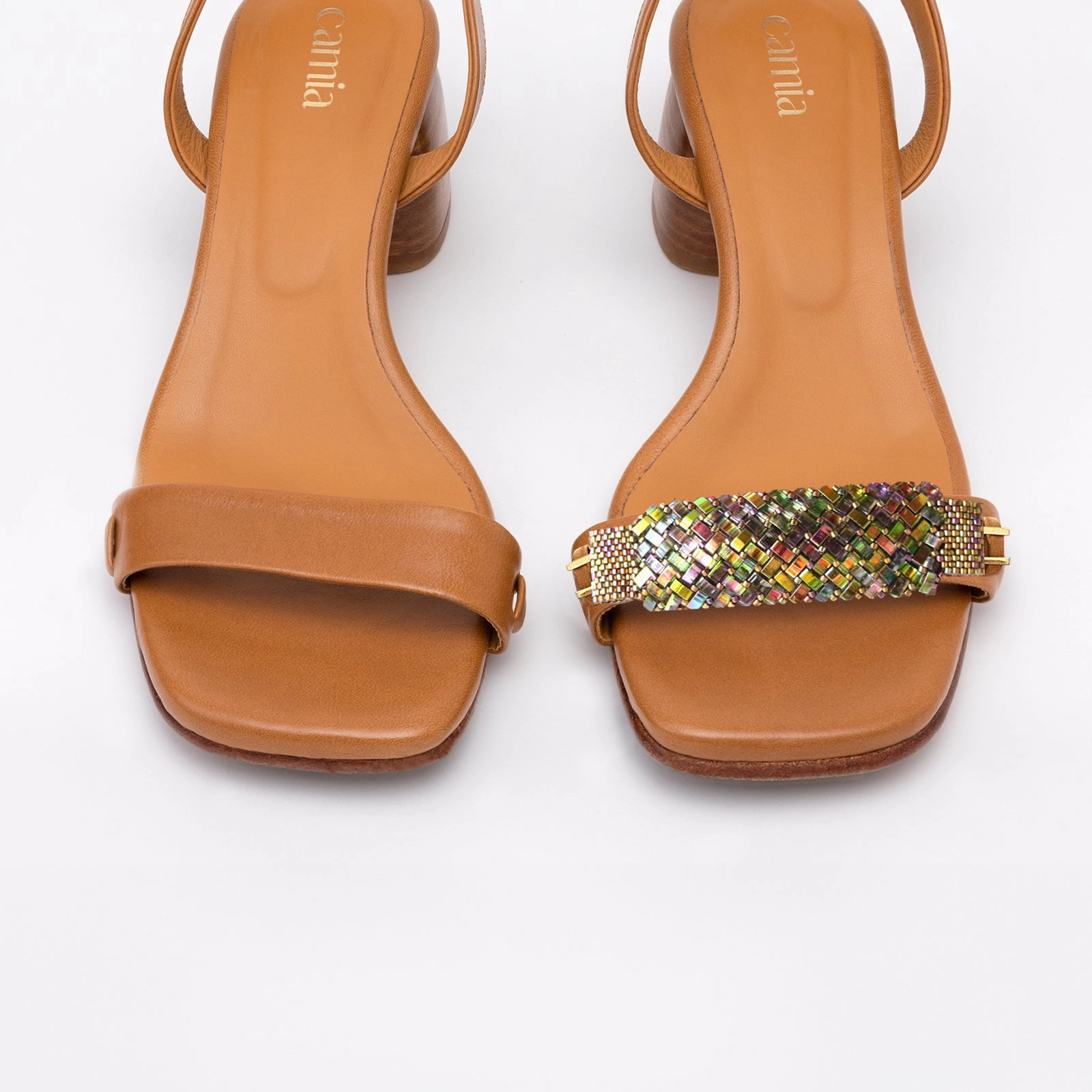Camel Heeled Swap Sandal Aqua Resorts Sandals