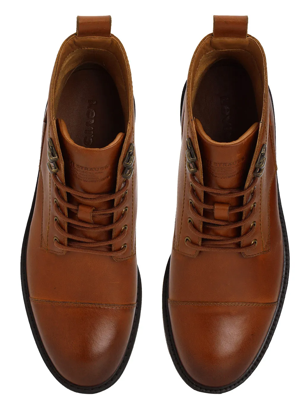 Men's Brown Solid Boots Best Walking Boots Waterproof