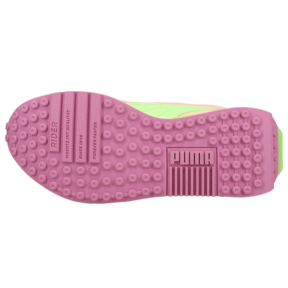 City Rider Translucent Lace Up Sneakers Puma High Ankle Shoes Ferrari