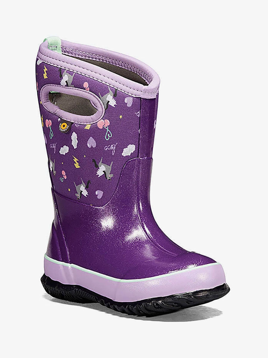 Classic Pegasus Purple (7c-5Y) Rain Boot Covers