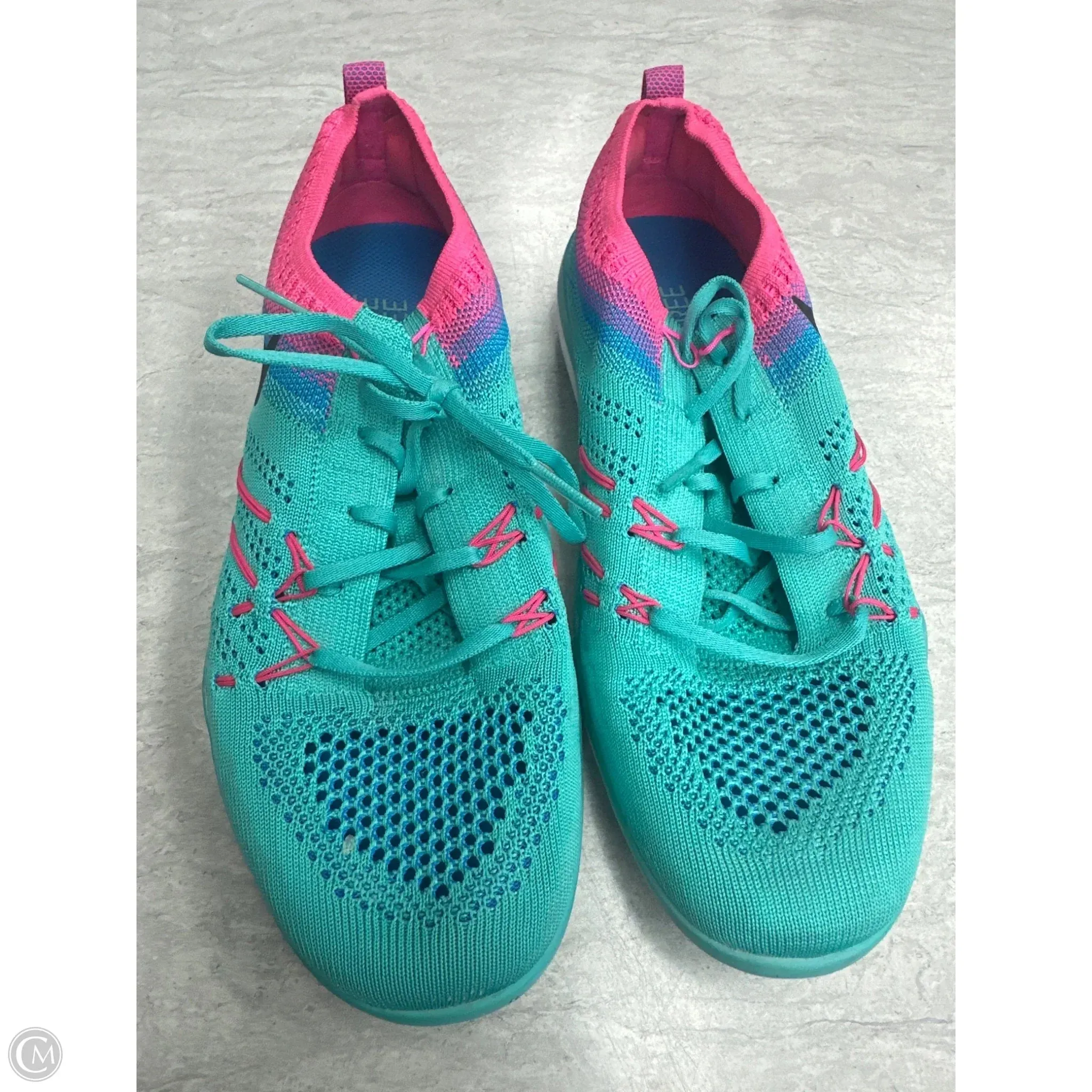 Custom Nike Shoe Maker Shoes Athletic By Nike In Blue & Pink, Size: 8