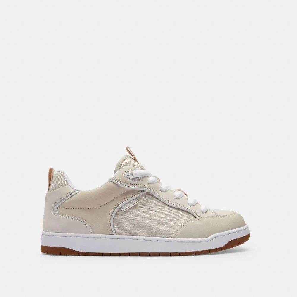 Coach C203 Sneaker In Signature Canvas Chalk Casual Running