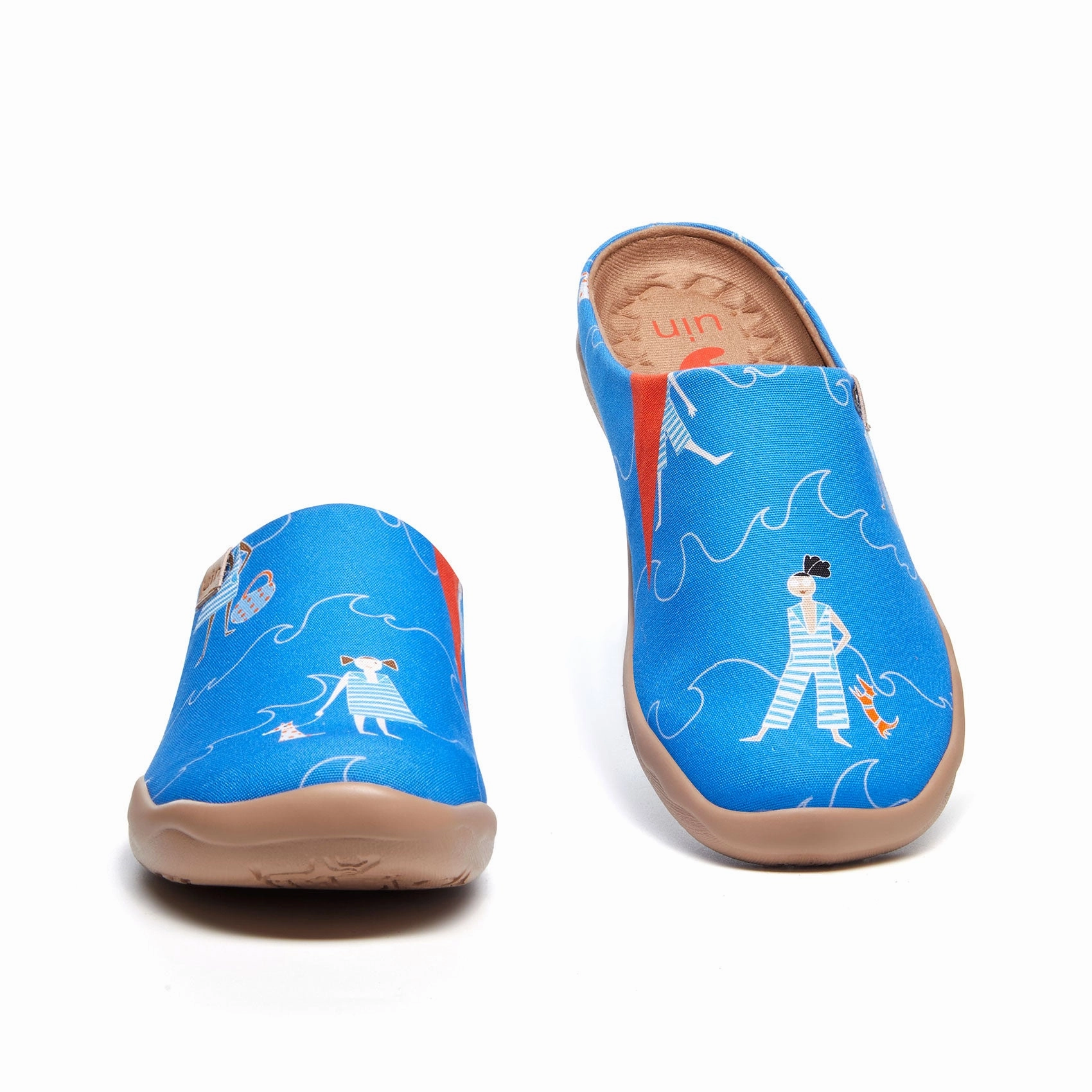 Coastal Walk with Pups 2 Malaga Women Flat Shoes For Casual Wear