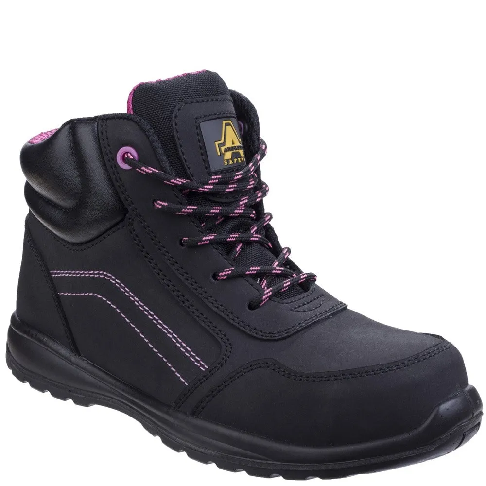 Boots Bow Back Amblers Safety AS601 Lydia Composite Safety Boot With Side Zip