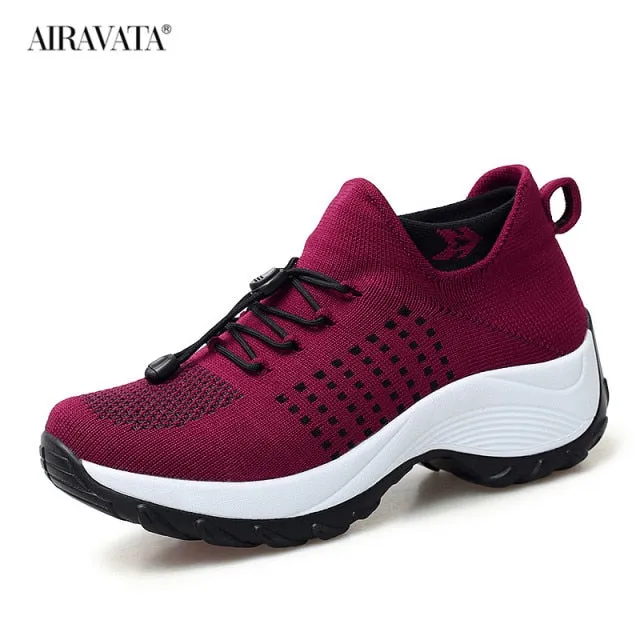 Trail Hiker Shoes Women Sneakers Outdoor Casual Fashion Shake Shoes Breathable Platform Walking Shoes
