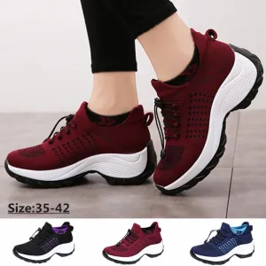 Youth Trail Running Shoes Women Sneakers Outdoor Casual Fashion Shake Shoes Breathable Platform Walking Shoes