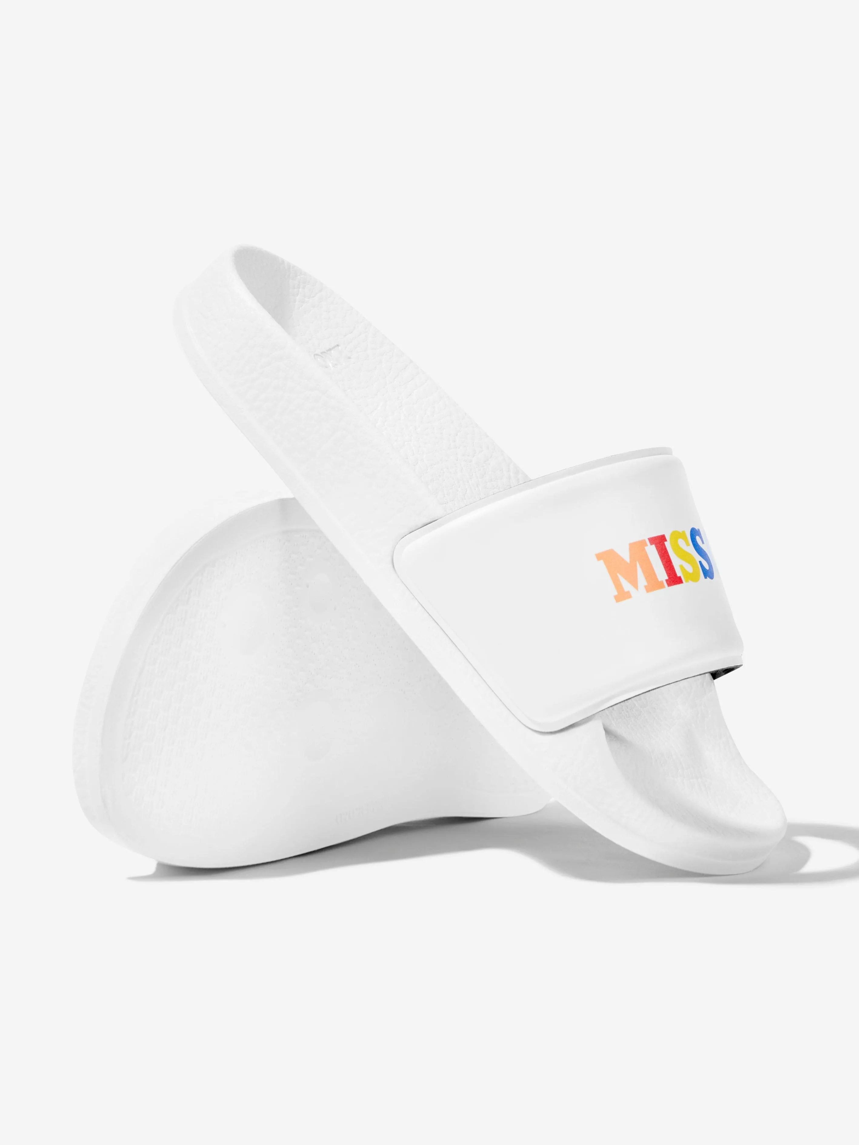 Max Air Slides Kids Logo Sliders n White