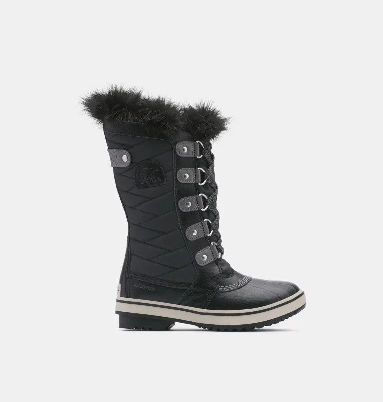 Sorel Tofino II 1690541-010 Kids Black Faux Fur Waterproof Winter Boots VER312 Sperry Rain Boots On Sale