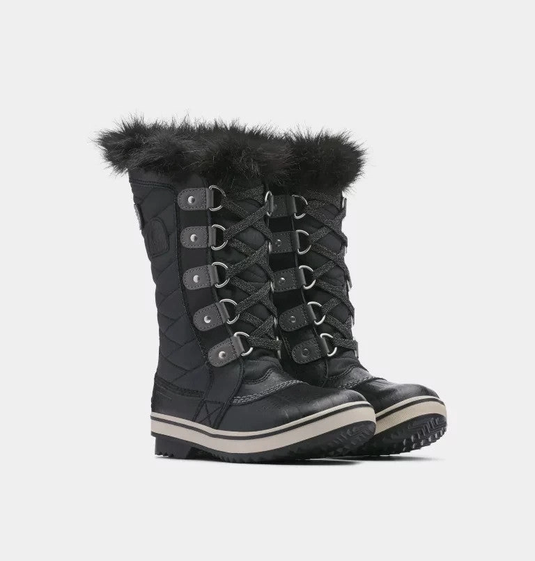 Sorel Tofino II 1690541-010 Kids Black Faux Fur Waterproof Winter Boots VER312 Allcast Rain Boot Crocs