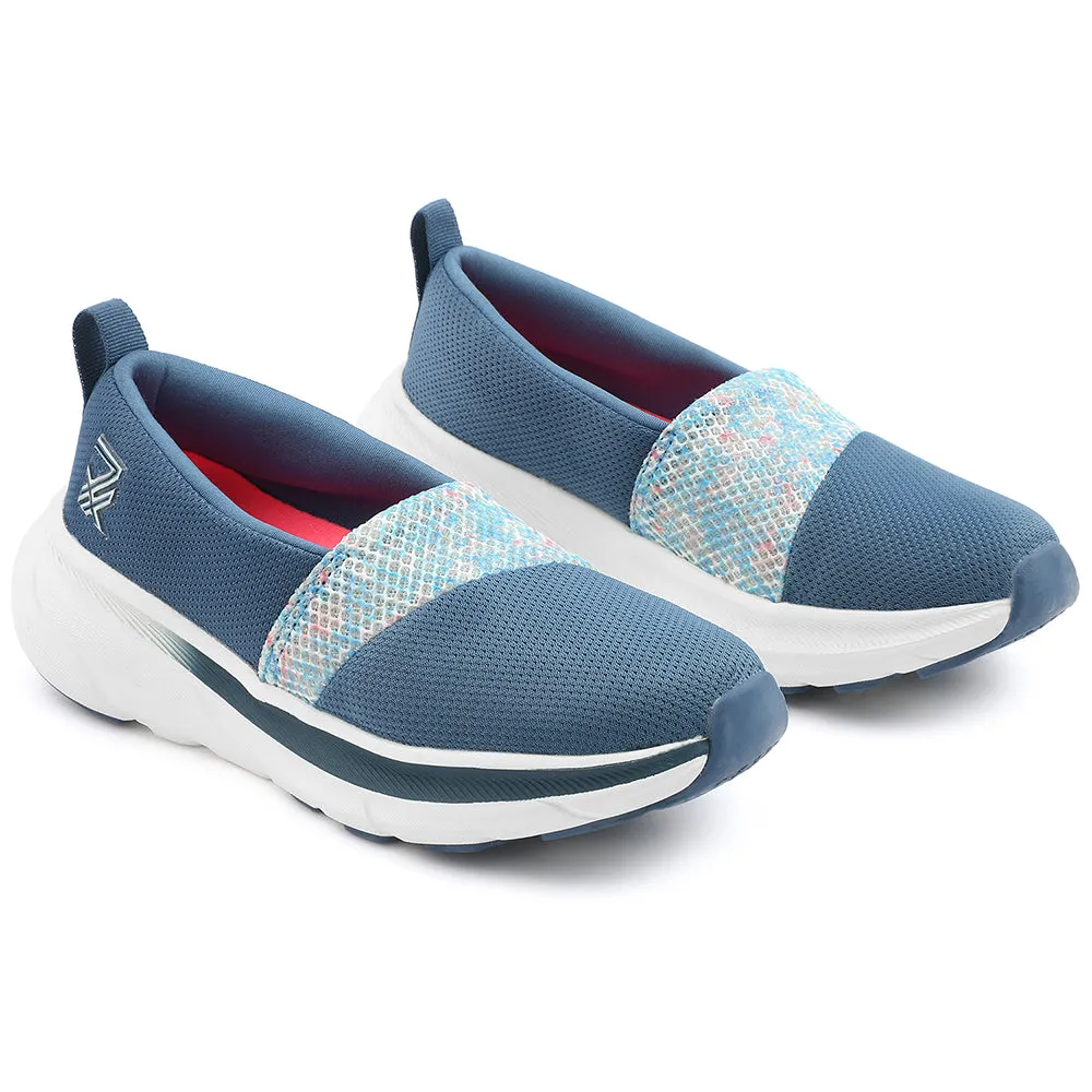 Leap7x Blue Sports Non Lacing Walking Shoes For Women CANBERRA1E By Liberty Air Max Bella 3 Training Shoe