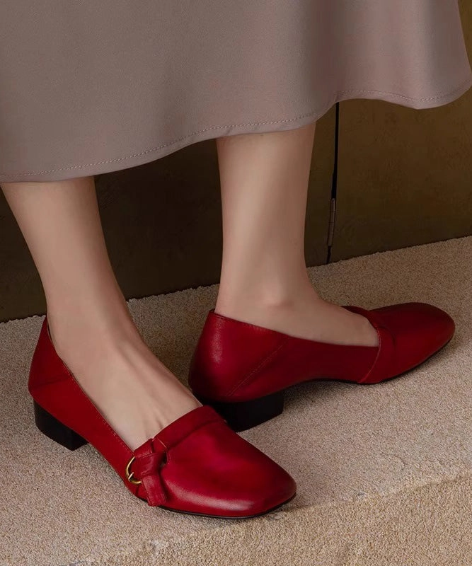 Comfy Chunky Red Shoes Leather Splicing Women Cowhide Clyde Court Reform Basketball Shoes