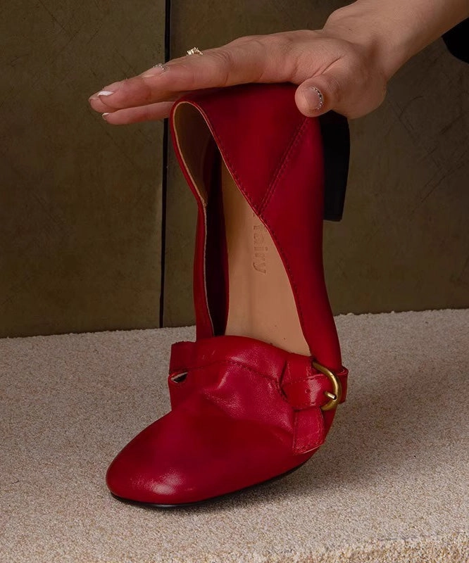 Comfy Chunky Red Shoes Leather Splicing Women Cowhide Puerto Rico Basketball Shoes