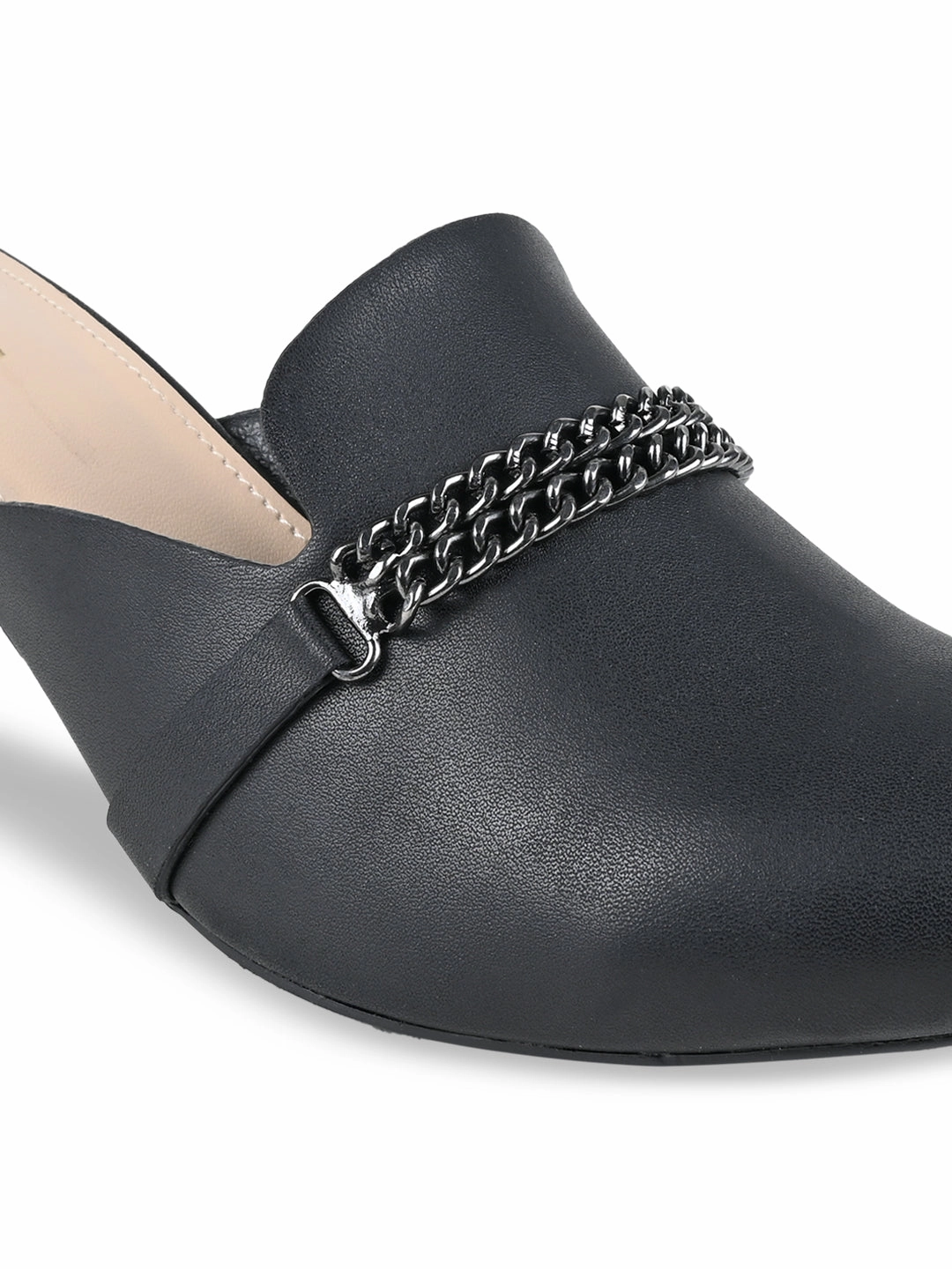 Rocia By Regal Black Women Chain Embellished Mules Basketball Shoes Latest Model