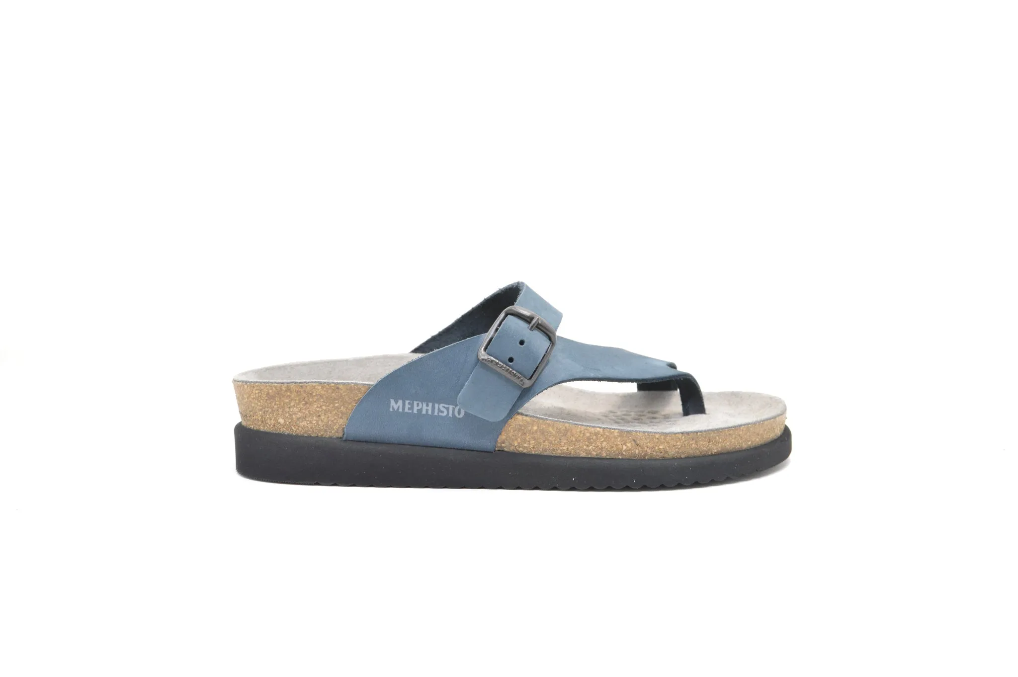 Mephisto Helen Navy Flat Sandals