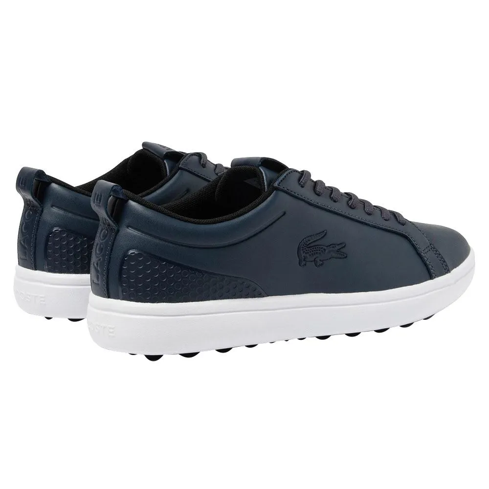 For Plantar Fasciitis Golf Lacoste G Elite Synthetic Spikeless Golf Shoes Navy/White - 23 Men