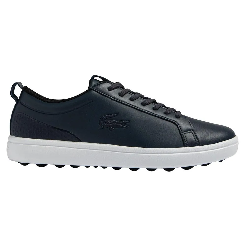 Lacoste G Elite Synthetic Spikeless Golf Shoes Navy/White - 23 Men Golf Shoe Golf Shoe Golf