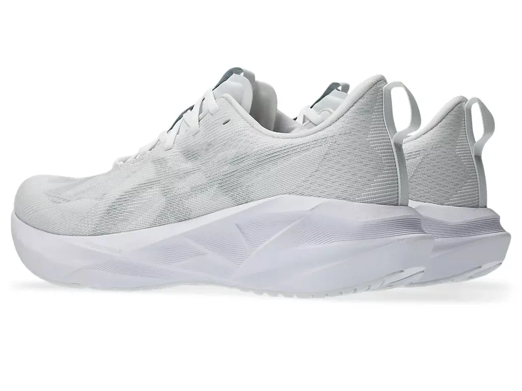 Men's Asics Novablast 5 - White/Piedmont Grey Asics Hoop Shoes