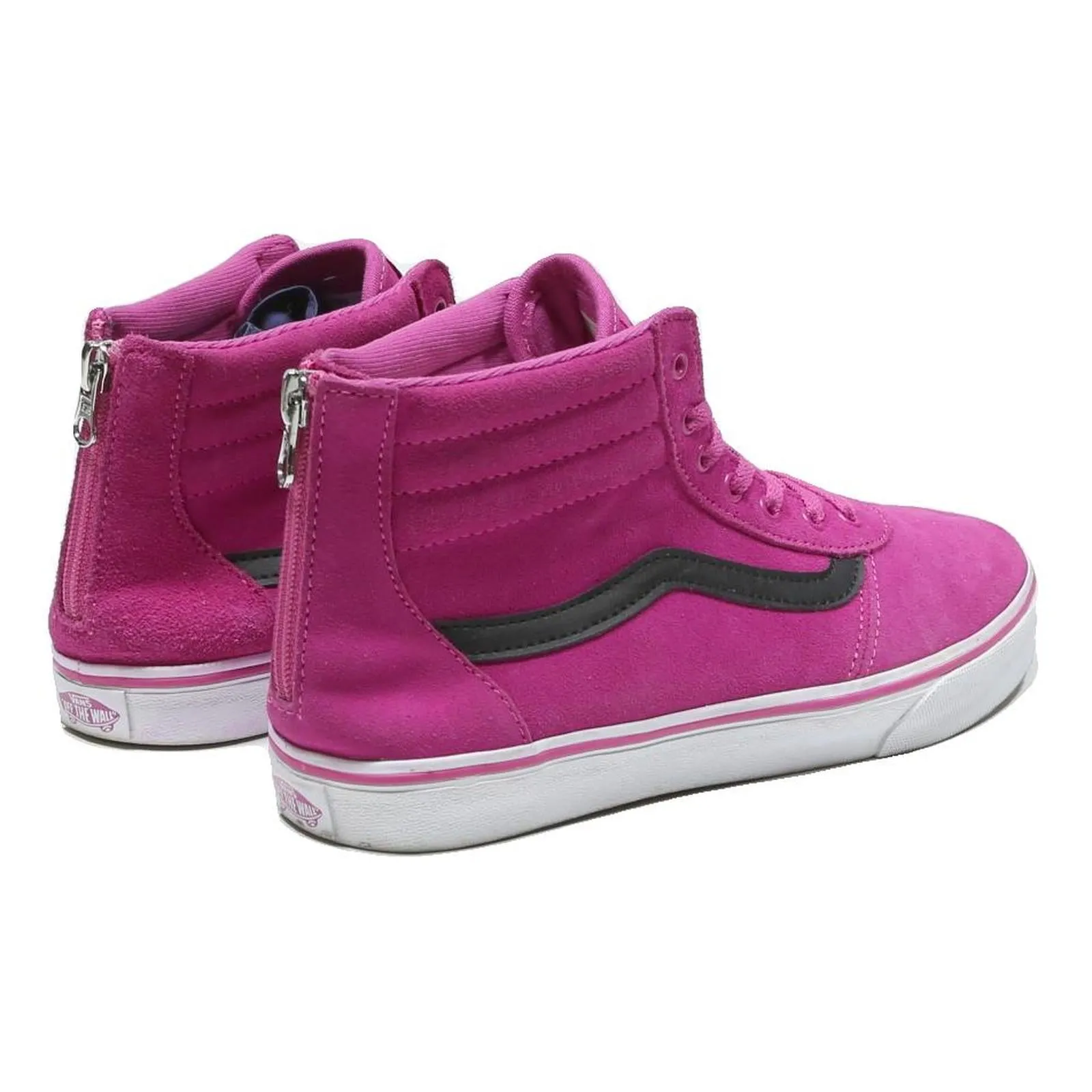 VANS Sk8-Hi Girls High Top Trainers Pink Synthetic UK 4.5 Kids Footwear Stylish Lightweight Daily Trainer Running Shoes
