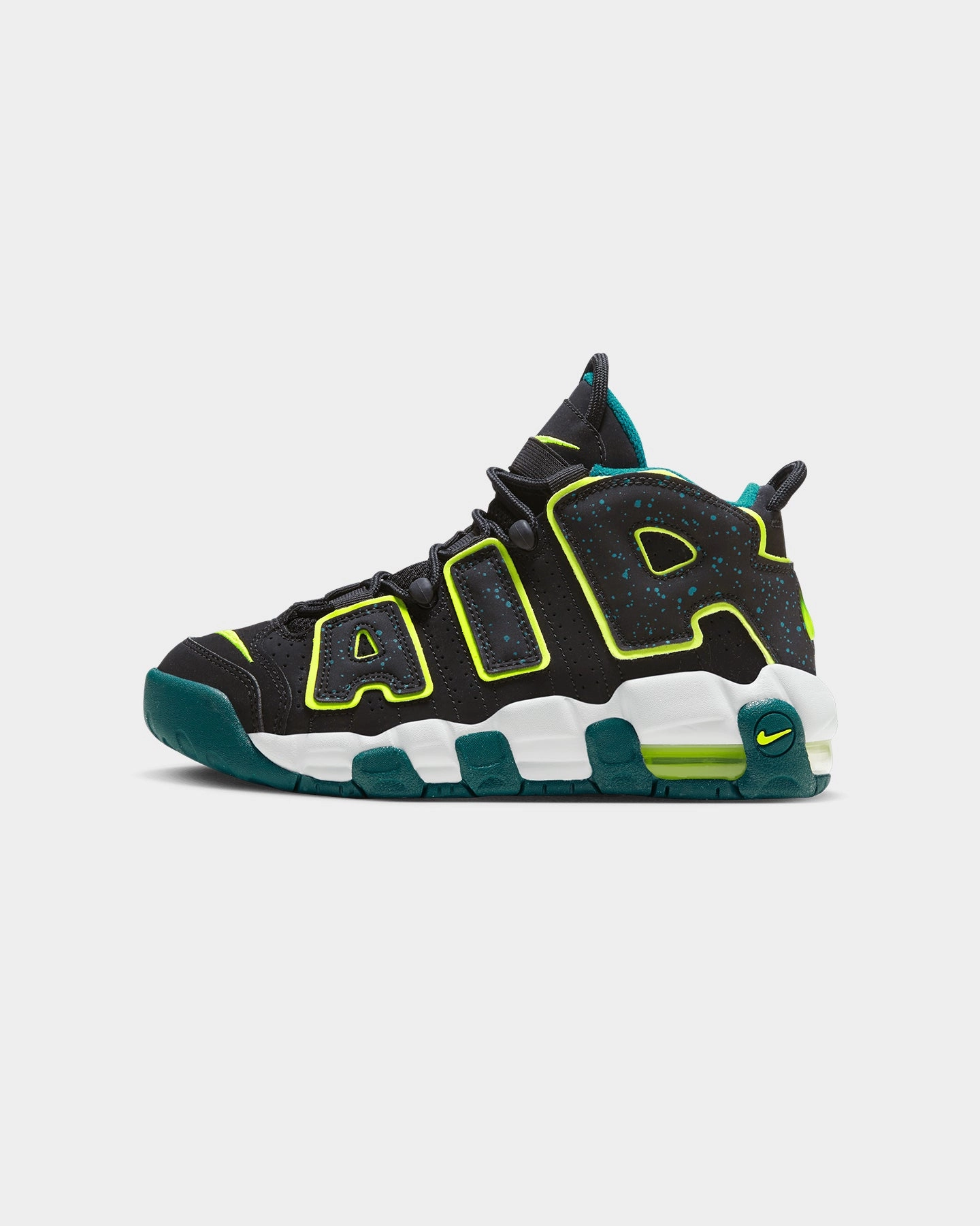 Casual Infant Brand Nike Kids' Air More Uptempo (GS) Black/Volt
