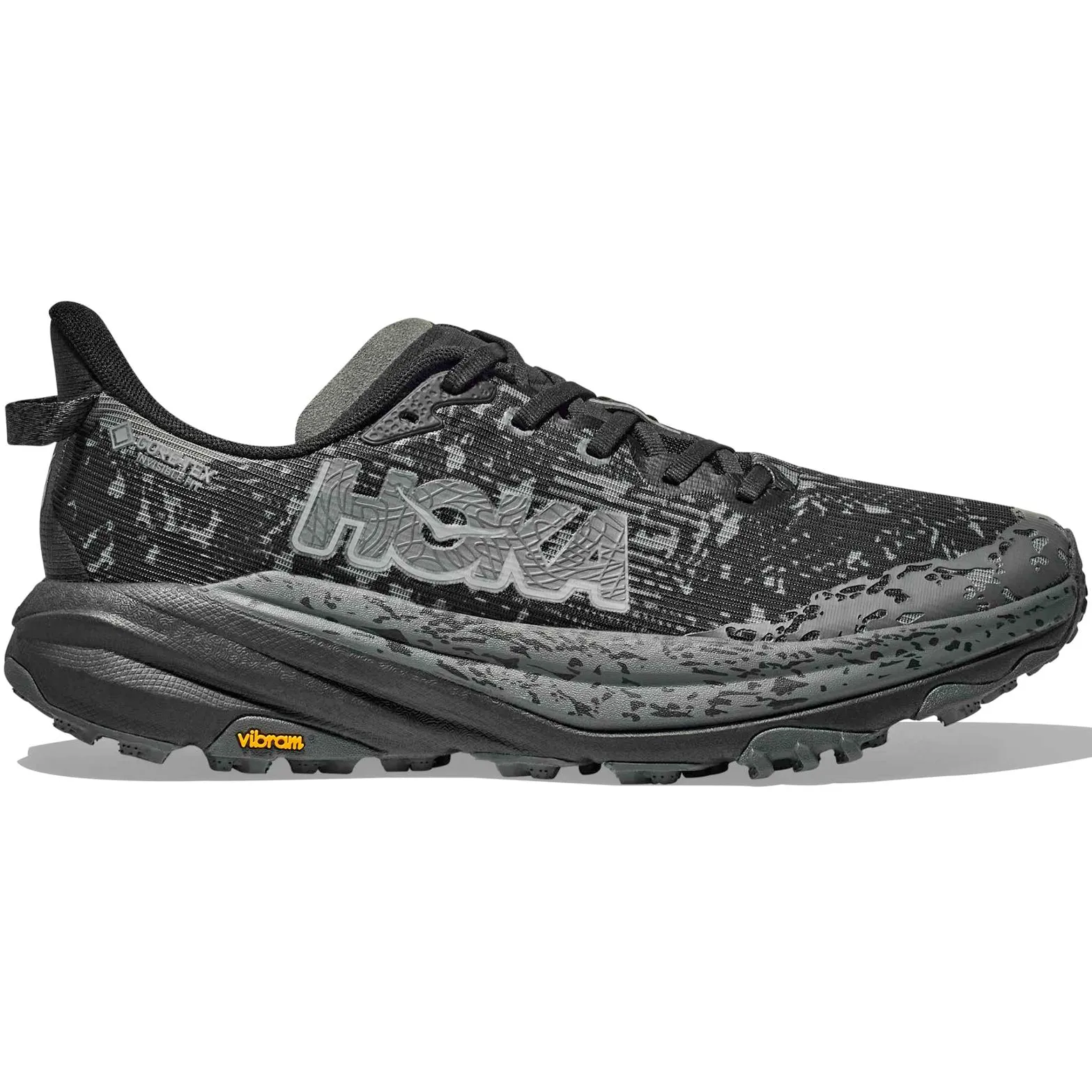 Men's Speedgoat 6 GORE-TEX Wide Fit Trail Running Shoes Black / Outer Orbit Uae