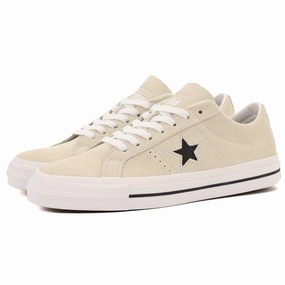 Purple Skate Shoes Cons - One Star Pro OX (Egret/White/Black)
