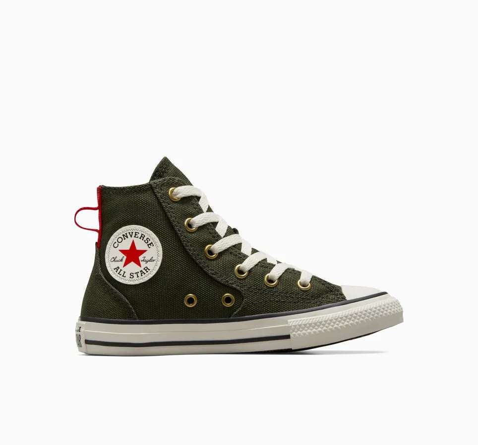 Converse Kids All Star Hi Mfg Green Shoes Casual Shoes Gum Sole