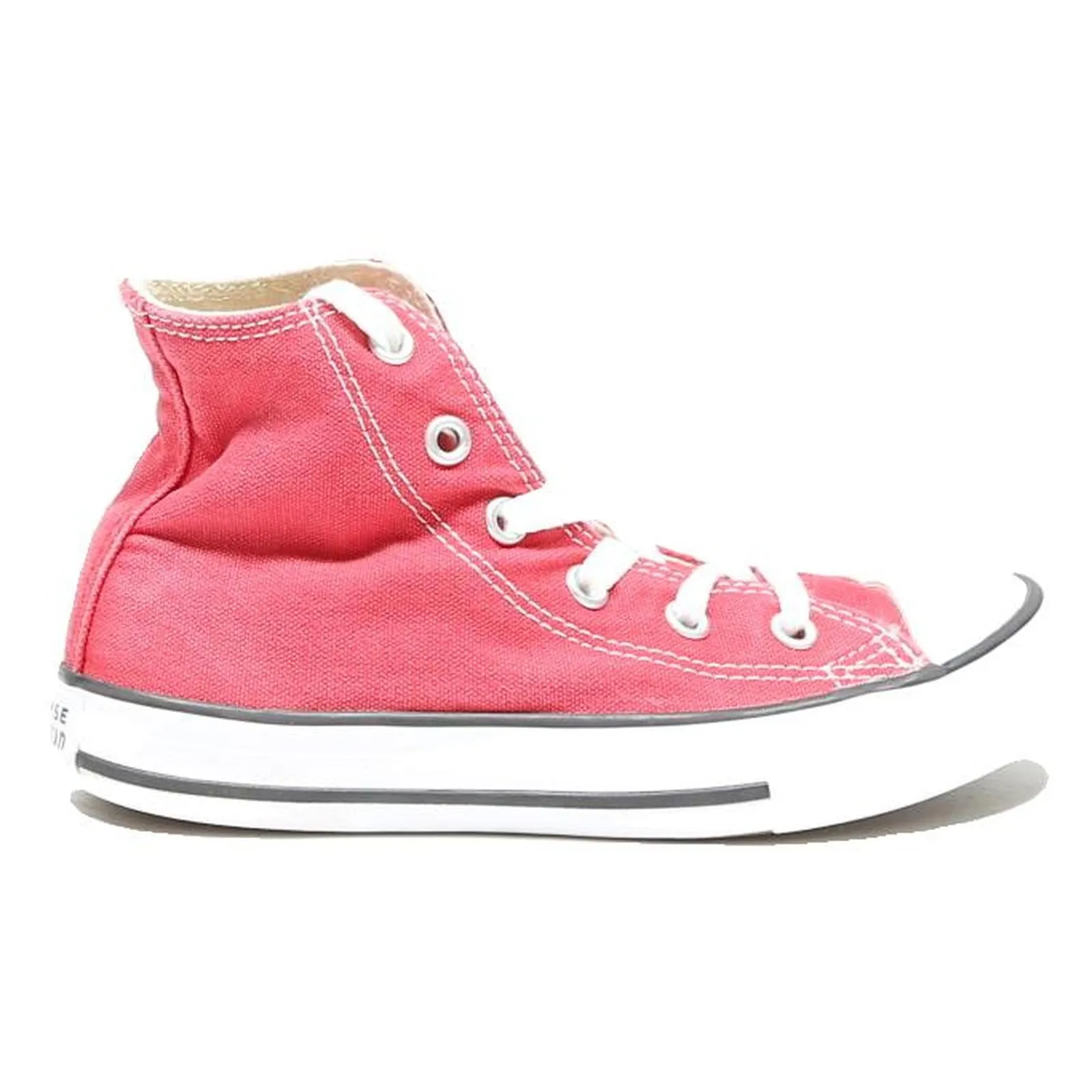 CONVERSE Chuck Taylor All Star Boys High Top Trainers Red Canvas UK 12 Classic Good Training Shoes For Track