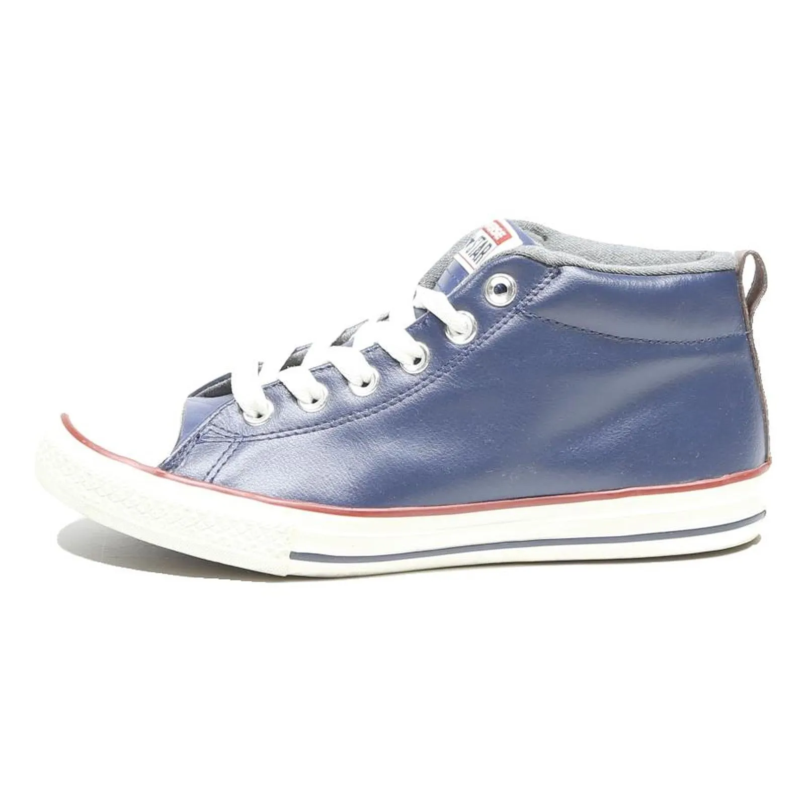 CONVERSE Chuck Taylor All Star Boys Leather High Top Trainers Blue UK 5 Casual Expensive Training Shoes