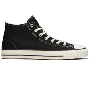 Skate Or Die Shoes Converse Chuck Taylor All Star Pro Mid Shoes - Black/Black/Egret