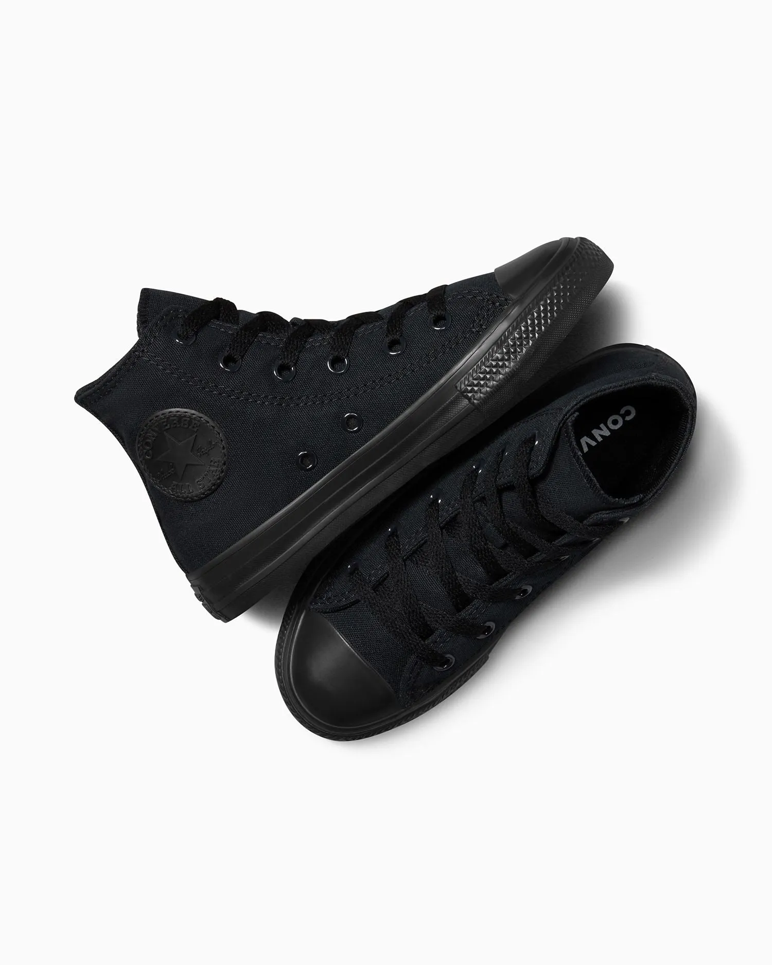 Converse Kids All Star High Top Triple Black Shoe Lunar Roam Casual Shoes