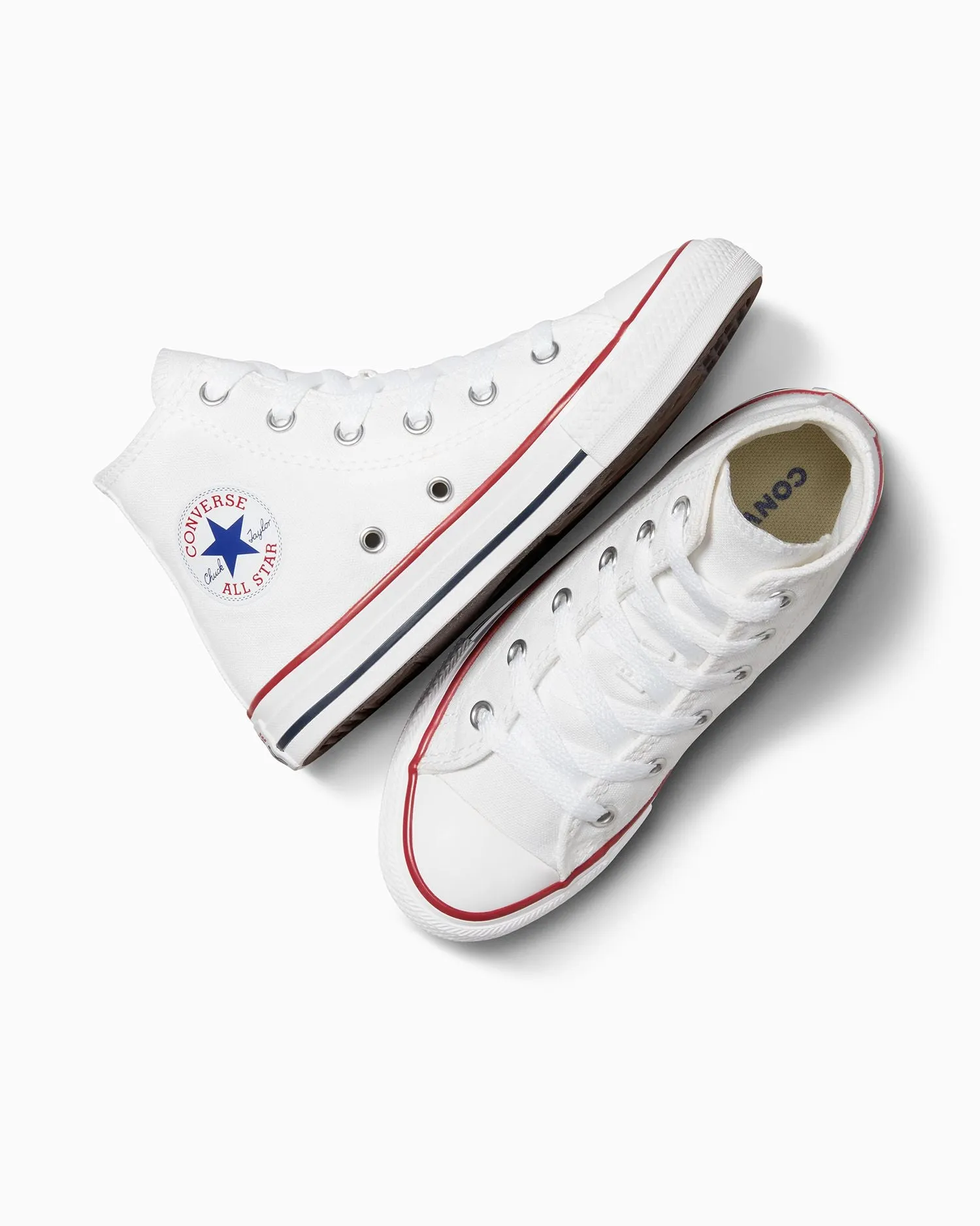 Casual Shoes With Bootcut Jeans Converse Kids Chuck Taylor All Star High Top White Shoe