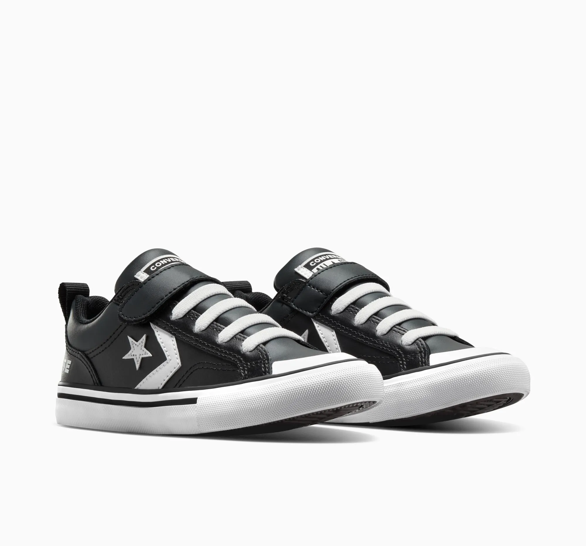 Rainbow Rift Slip-on Casual Shoes Converse Kid's Pro Blaze Black/White Sneaker Shoes