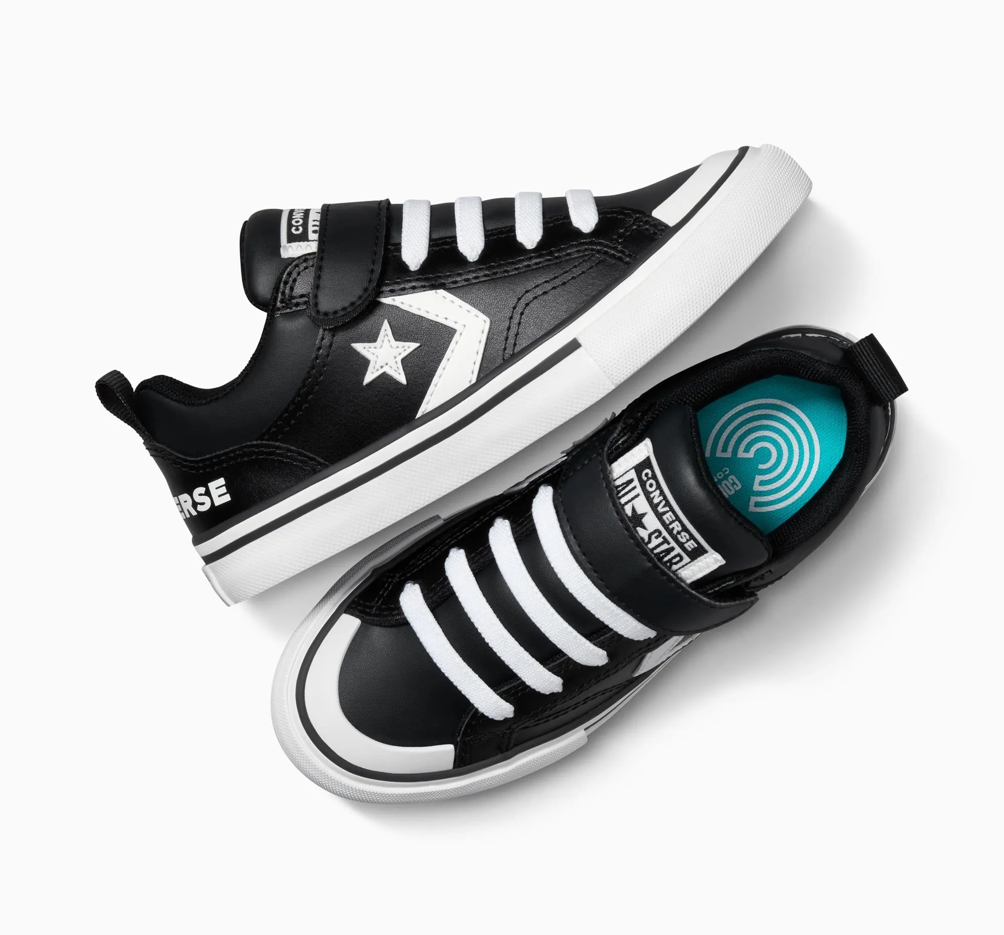 Boss Casual Shoes Converse Kid's Pro Blaze Black/White Sneaker Shoes