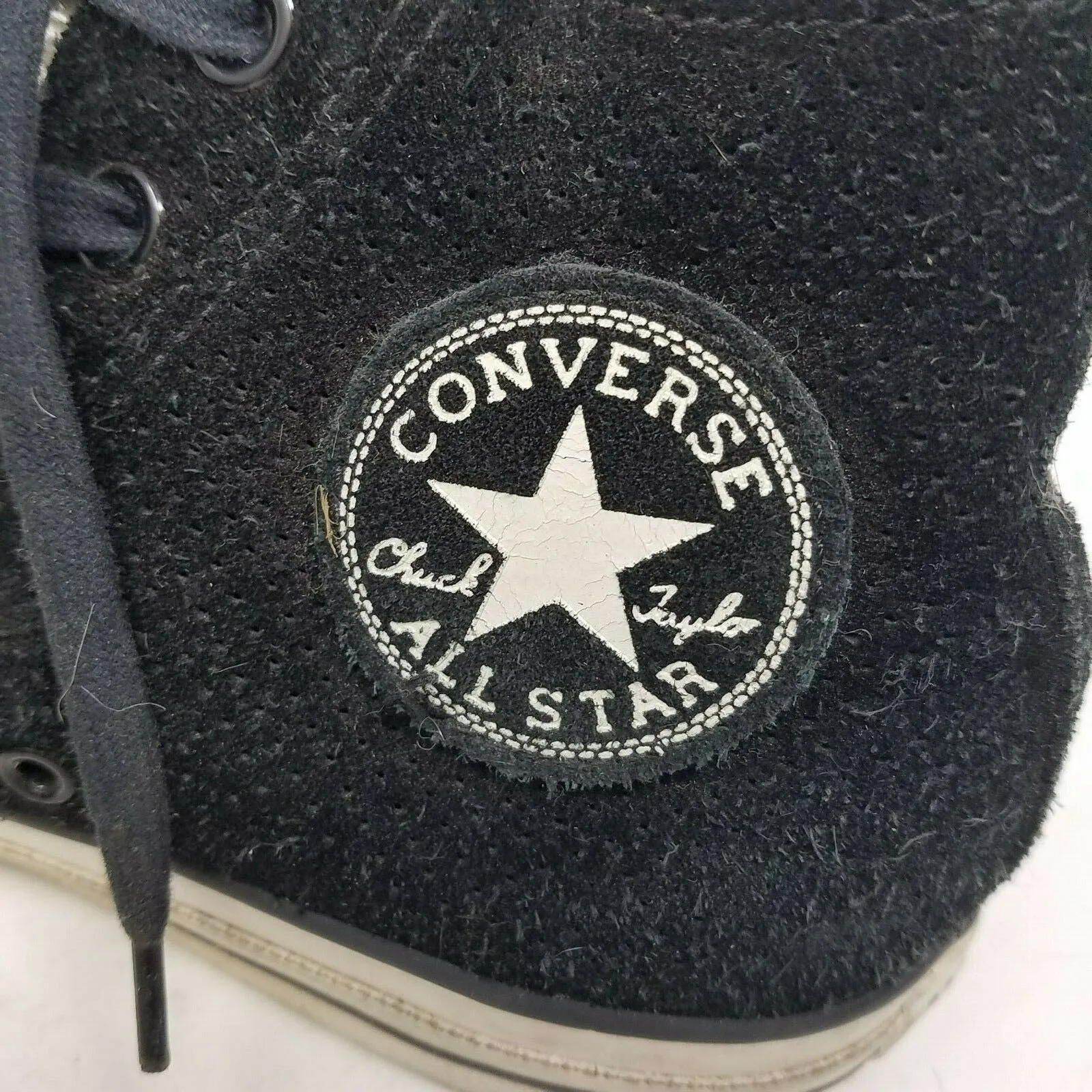 Converse Leather Shearling All Star Chuck Taylor Hi Tops Sneakers Shoes Womens 8 Casual Night Out Shoes