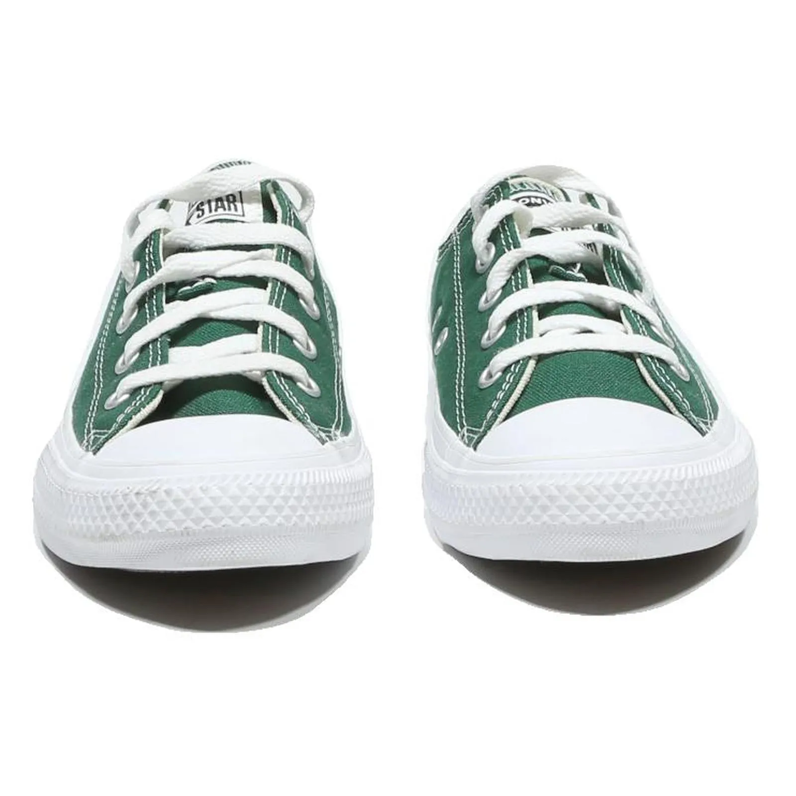 CONVERSE Low Top Girls Trainers Green & White Canvas UK 3 Lightweight Casual Innovate Training Shoes