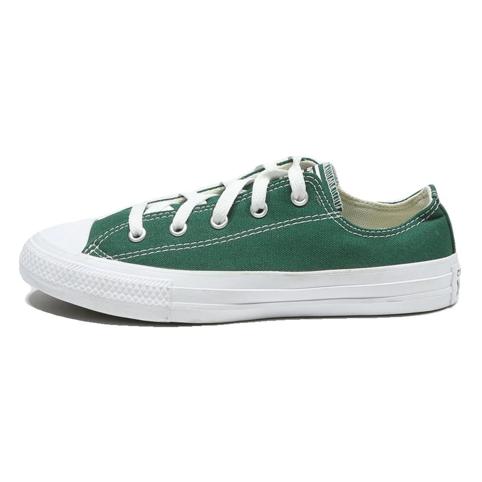 CONVERSE Low Top Girls Trainers Green & White Canvas UK 3 Lightweight Casual Reebok Gazura Training Shoes