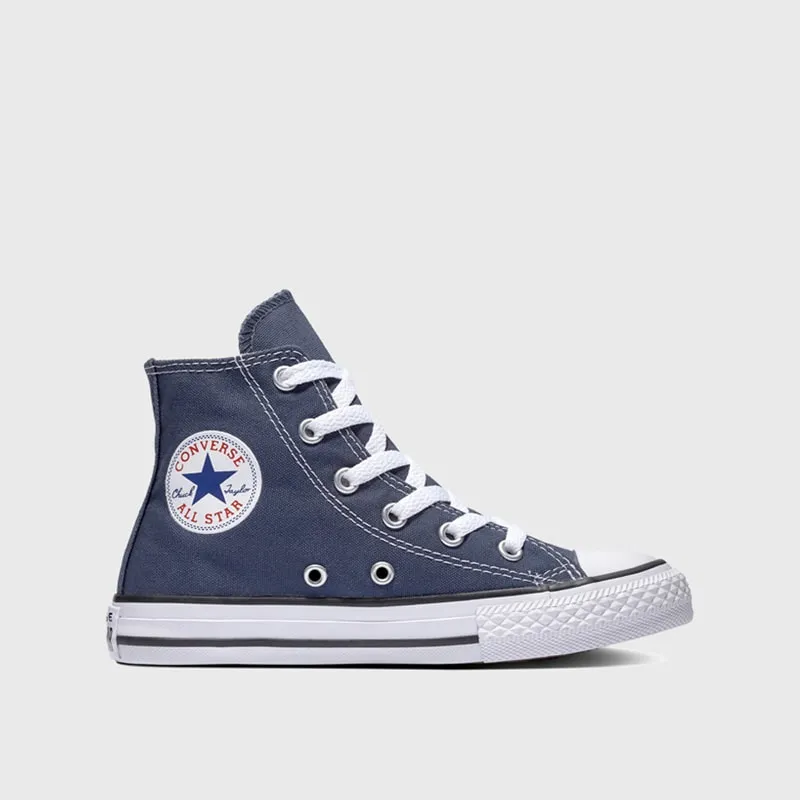 Casual Shoes Thick Sole Converse Youth All Star High Top Sneakers Blue