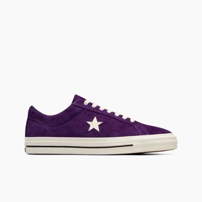 Converse Cons One Star Pro Night Purple Skate Shoes With Air Bubbles