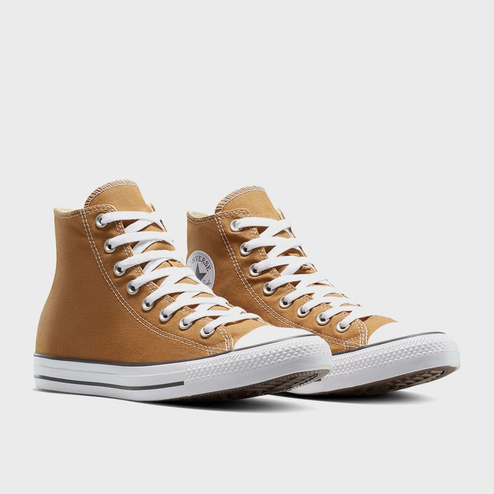 Converse Mens All Star Seasonal High Top Sneakers Brown Converse Chuck Taylor All Star High Top Casual Shoes