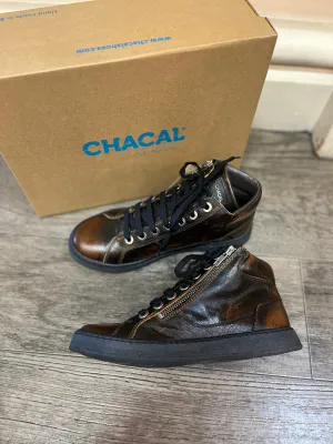 Casual Big Size Shoes Online Chacal 5706-N Century Ocre Brown High Top Lace Up Shoes