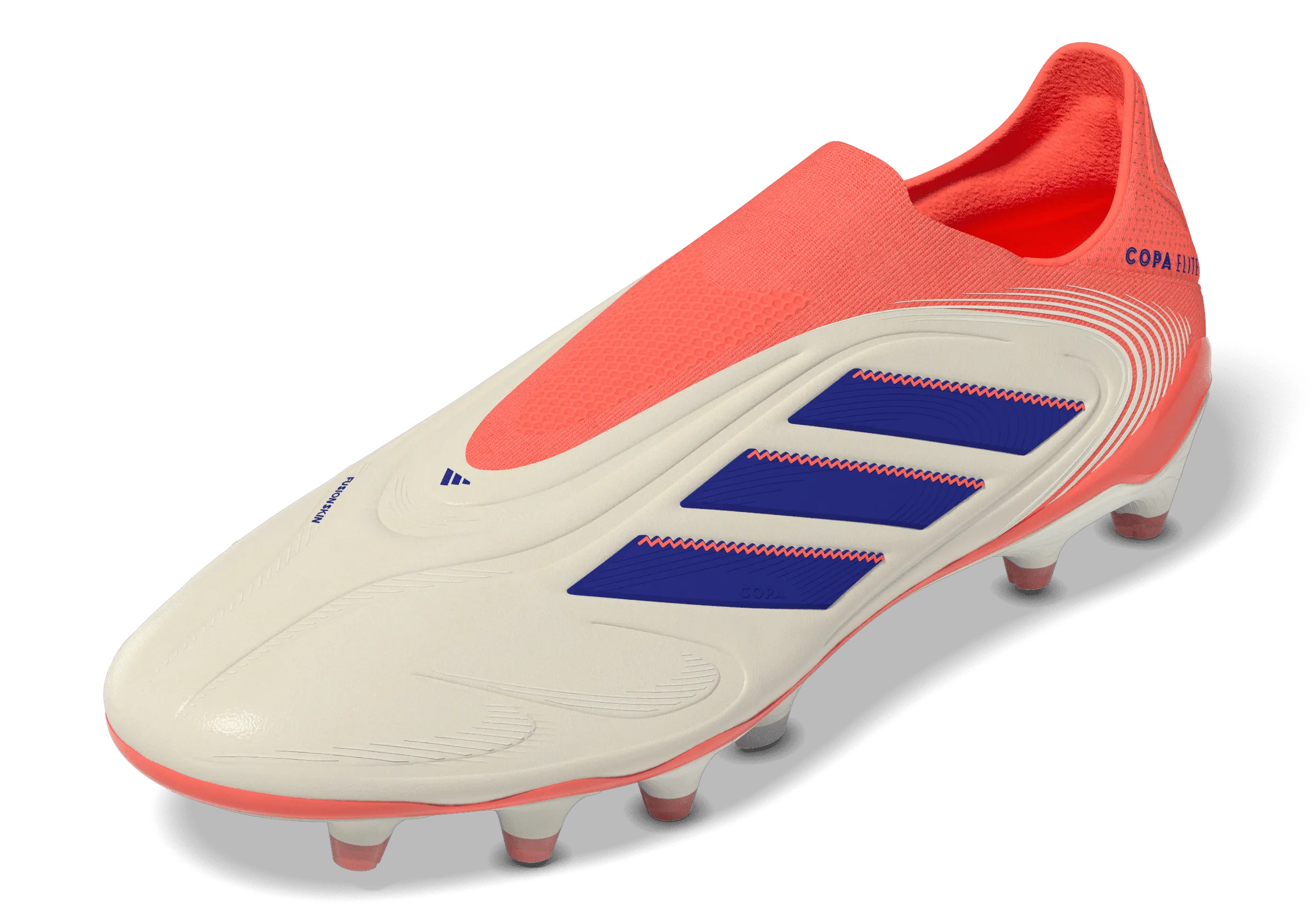 Copa Pure 3 Elite Laceless FG - Coral Blaze Pack (JS0650) Good Soccer Cleats For Wide Feet