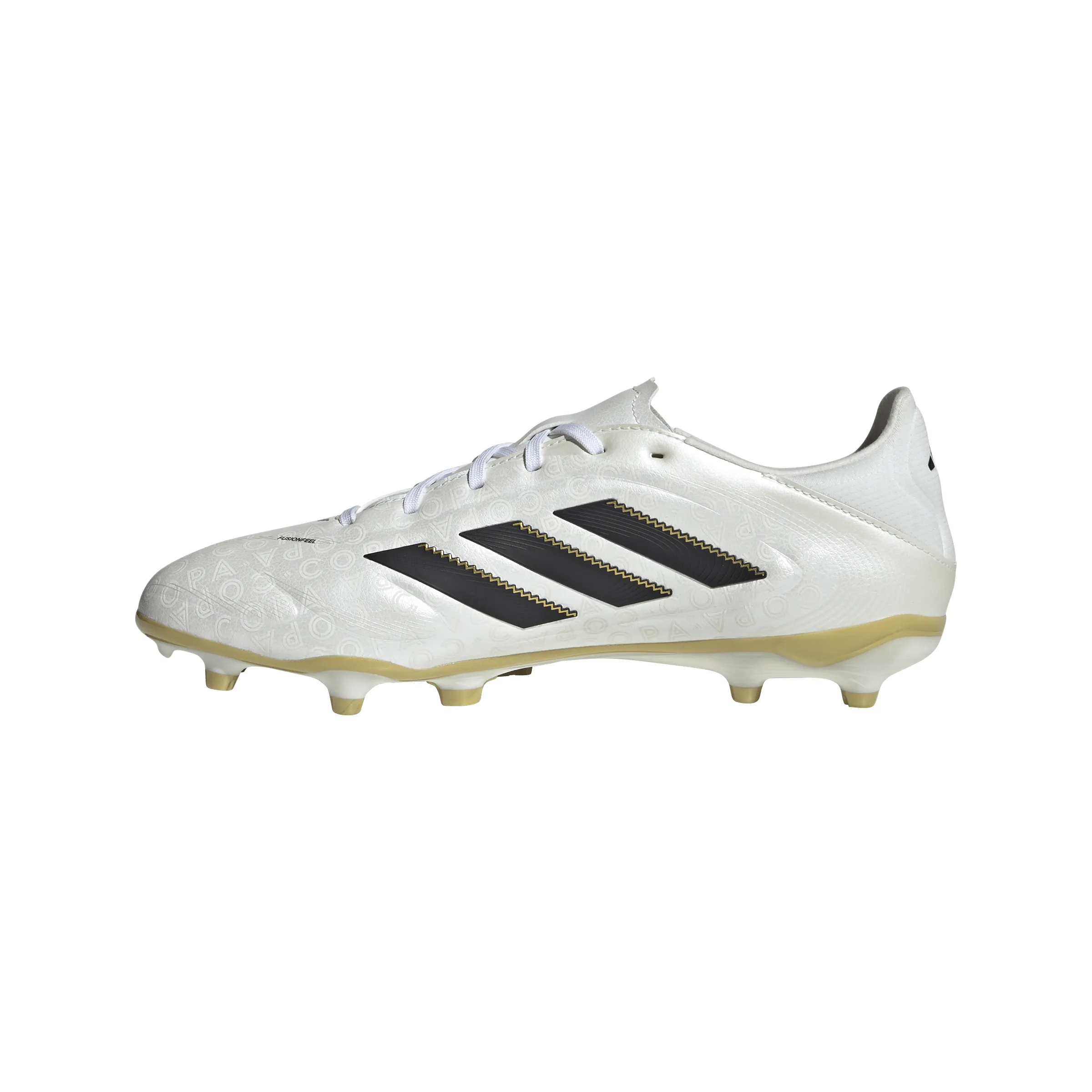 Wide Fitting Soccer Cleats Copa Pure lll League FG Firm Ground - Ftwr/Core Black/Gold Met