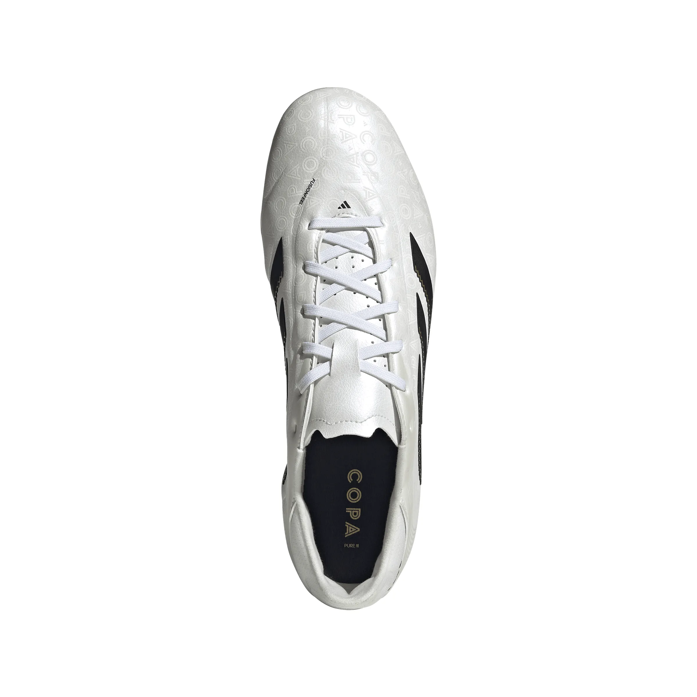 Lightest Cleats Soccer Copa Pure lll League FG Firm Ground - Ftwr/Core Black/Gold Met